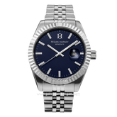 REGAN HARNEY RH012-02 MONODATE Silver Dial Blue Stainless Steel